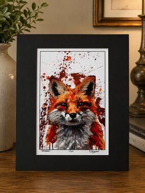 Andrew Ellingson limited edition signed 1/50 print MENACE fox‎